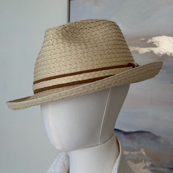Biltmore 1917 Heritage Straw Fedora Size Large/Unisex Classic Style Summer - Picture 4 of 16